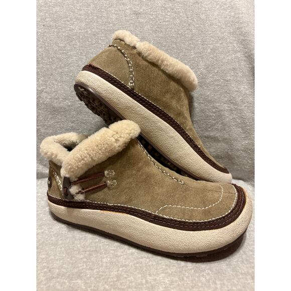 Merrell Women’s 8.5 Spirit Tibet Polartec Thinsulate Leather Low Snow Boot EUC - Picture 3 of 12